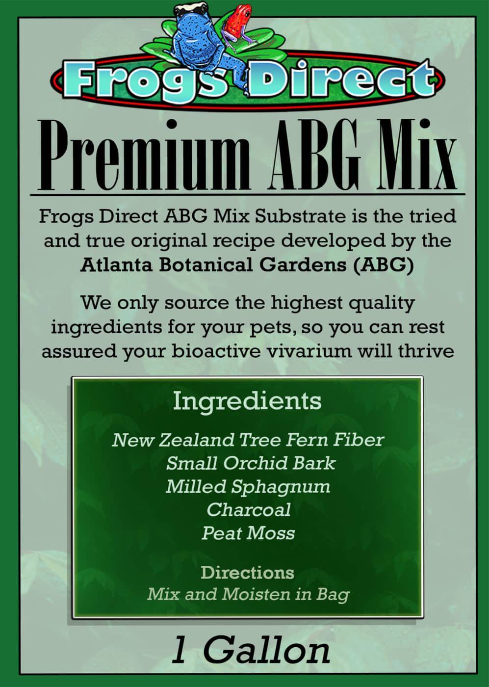 Frogs direct ABG mix label